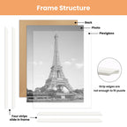 upsimples 16x24 Poster Frame, Easy Slide-In Assembly, White, 3 Pack