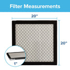 Filtrete 20x20x1 Air Filter, MERV 14, MPR 2800, 2 HVAC Filters