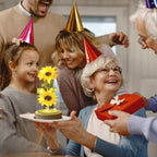 Touloube Sunflower Gifts for Women, Enchanted LED Sunflower Lamp, Unique Artificial Flowers in Glass Dome, Present for Christmas,Birthday, Anniversary, Wedding,Mother's Day for Wife Mom Grandma