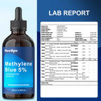 Methylene Blue Drops 5%, 99.99% Purity USP Pharmaceutical Grade Solution for Humans, No Formaldehyde & No Alcohol, 4.06 OZ FL
