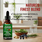 Kindled Thyroid Support Drops | Selenium Zinc Iodine L-Tyrosine Ashwagandha Liquid Drops, Thyroid Bloom | Body Balance & Support - 4 FL.OZ (1)