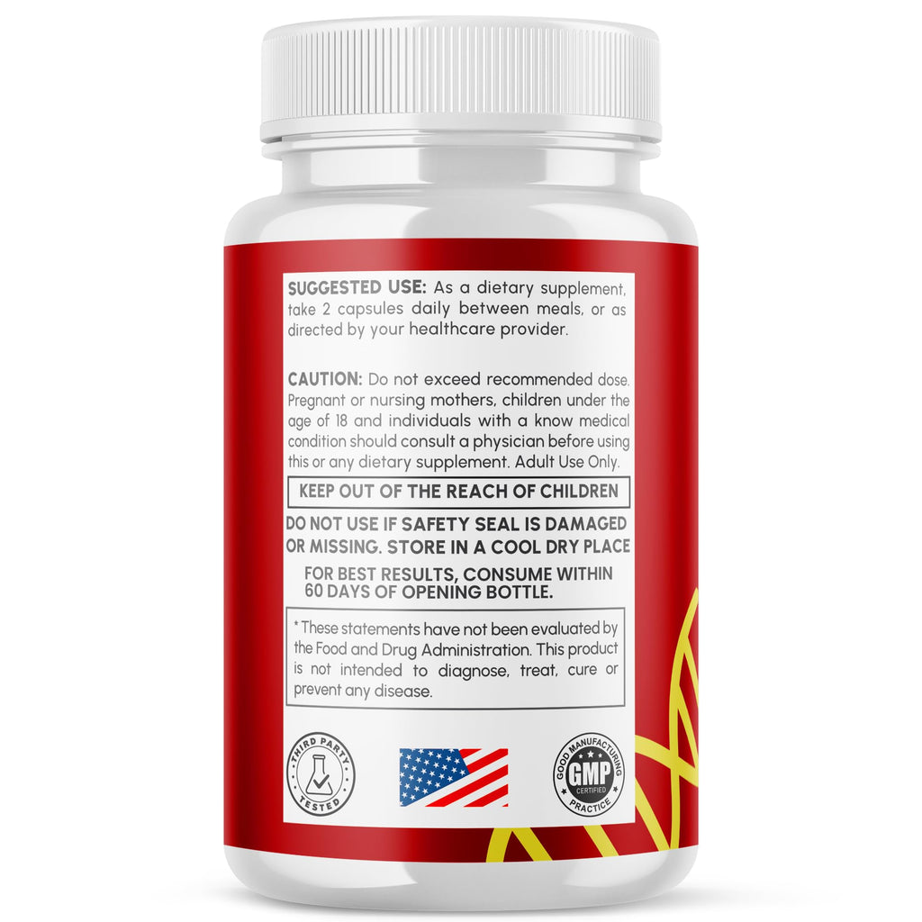 (2 Pack) Gluco Health Capsules, Official Glucohealth Support Pills with All Natural Ingredients, Advanced Gluco Health Formula Health Supplement with Maximum Strength Vitamin Formula (120 Capsules)
