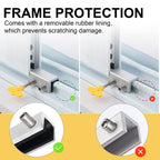 Window Locks,12 Sets Sliding Security Window Lock with Key for Vertical & Horizontal Sliding Windows & Sliding Doors, Adjustable Window Locks Security Window Stoppers for Patio Bedroom Home and Office