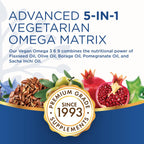 Purity Products Omega 3-6-9 Vegan and Vegetarian Formula - “5 in 1” Essential Fatty Acid Complex - Scientifically Formulated Plant-Based Omega 3 6 9 Essential Fatty Acids (EFA) - from (60)