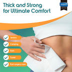 Inspire Ultra Thick Rinse-Free Bath Towels | Shower Towels - Flush-Free Wet Wipes with Aloe | Thick Strong Extra Large Towel for Adults | Body Wipes for Adults Bathing