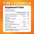 Dr. Berg Maximum Strength 2-in-1 Vitamin D3 K2 5000 IU | Naturally Derived D3 | 4X Lab-Tested & Verified | High Absorption Formula | K2 D3 Vitamin Supplement - 60 Capsules