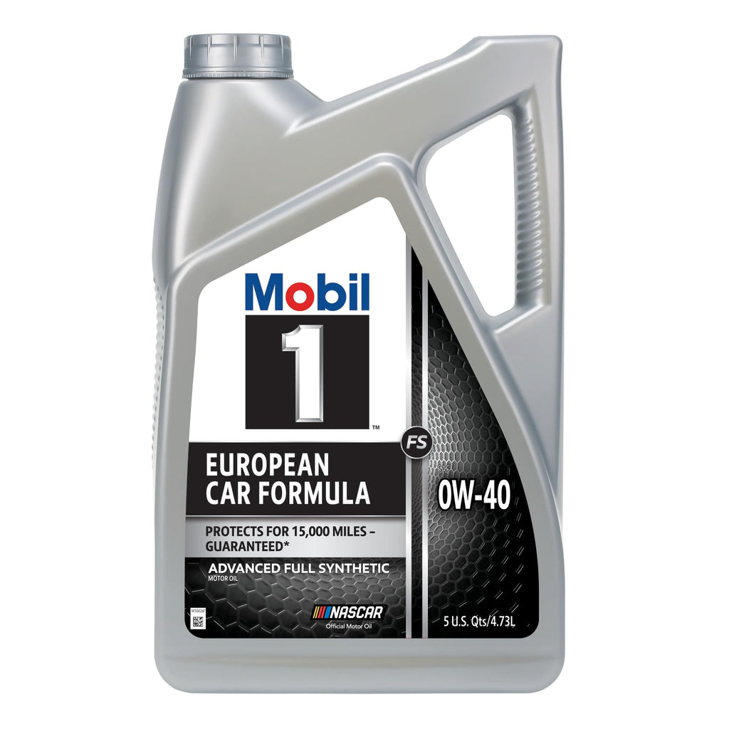 Mobil 1 FS European Car Formula Full Synthetic Motor Oil 0W-40, 5 Quart