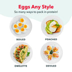 Dash Rapid Egg Cooker, 7 Eggs, Hard Boiled, Poached & Omelettes, Cream