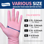 Supmedic Medical Nitrile Exam Gloves Latex & Powder-Free Disposable, 100 S