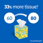 Kleenex Lotion Facial Tissues with Coconut Oil,Cube Boxes,80 Tissues Per Box,3-Ply,(Pack of 16)