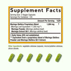 Doctor's Recipes Moringa, Complete Green Superfood, Natural Antioxidant Support, Non-GMO, 240 Vegan Caps, No Caffeine Soy Gluten