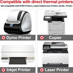 HUOJI 4x6 Thermal Labels, Perforated, 500/Stack, Commercial Grade