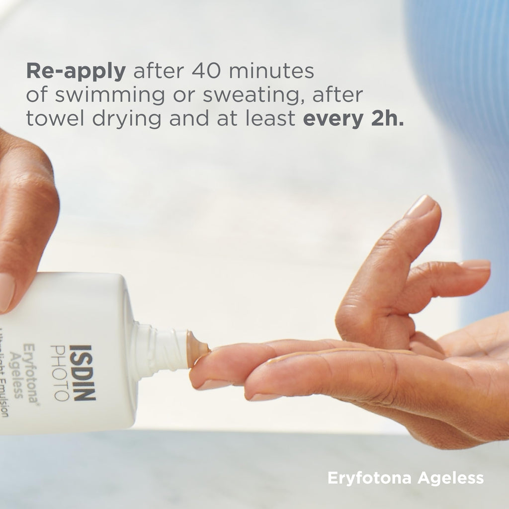 ISDIN Eryfotona Ageless Sunscreen Zinc Oxide and 100% Mineral Tinted Sunscreen SPF 50