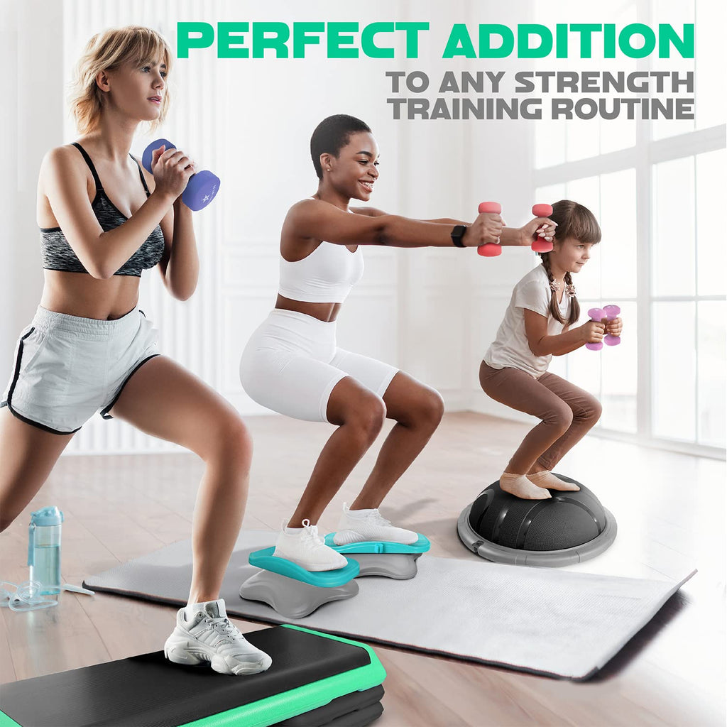 Yes4All 5 lbs Dumbbells Neoprene with Non Slip Grip ��� Great for Total Body Workout ��� Total Weight: 10 lbs (Set of 2)