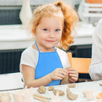 KUUQA 16 Pack Kids Art Aprons Children Painting Aprons Art Smocks Bulk for Craft Home Kitchen Classroom