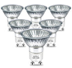 GU10 Halogen Bulb 120v 50w Warmer Bulbs, 2800k Warm White gu10 Dimmable for Candle Warmer, Scent Wax Burner, Fragrance Melt, Warming Bulb Pack of 6