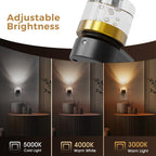 L LOHAS LED Night Lights Plug into Wall, 2 Pack 3000K/4000k/5000K Adjustable Color Temperature Bubble Night Light, Dusk to Dawn Sensor for Hallway, Bathroom, Rooms
