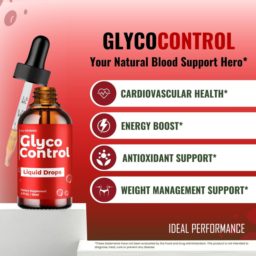 Glyco Control Drops, Glyco Control Healthy Blood Formula Support Supplement Liquid Drops - Extra Strength, GlycoControl Health & Wellness All Natural Formula Drops, GlycoControl Drops Reviews (5 Pack)