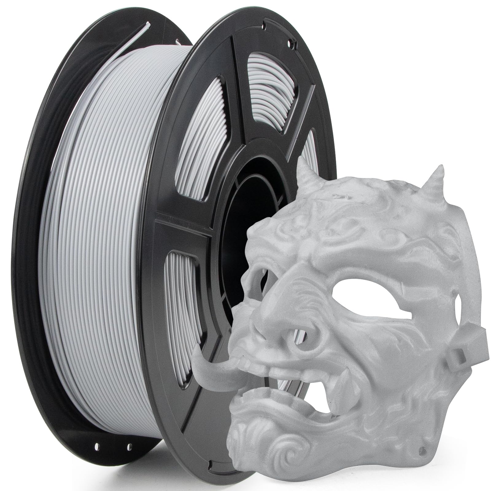 iSANMATE Rapid PLA Filament 1.75mm, Grey 3D Printer Filament, Fast Printing Speed PLA, Dimensional Accuracy ±0.02mm, 1kg/Spool