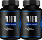 Vapofil Capsules - Official Vapofil Pills Advanced Premium Supplement Support - Maximum Strength, All Natural Vapofil Vitamin for Overall Health & Wellness Reviews, 120 Capsules for 2 Months