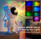 Kids Astronaut Star Projector Night Light - Galaxy Space Lamp with Remote, 8 Nebula Effects, Timer, 360° Rotating Head, Cool Room Decor, Birthday Christmas Gift for Children Teens