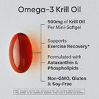 Sports Research® Antarctic Omega-3 Krill Oil, 120 Count Mini-Softgels