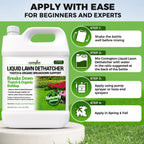 Covington Liquid Lawn Dethatcher (32oz) – Liquid Aerator Concentrate & Humic Thatch Remover, Soil Softener & Grass Thatch Buster for Lawns & Gardens – Kids & Pet Safe, Made in USA