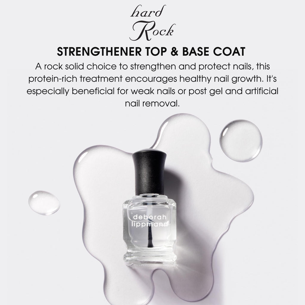 Deborah Silver Base Rocks Deborah Lippmann Hard Rock Base and Top Coat | Promotes Healthy Growth ...