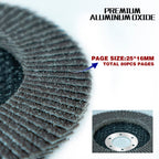 Sali 48 Pack Flap Disc 40 Grit 4.5" x 7/8-Inch Sanding Disc Bevel Type #29 Premium and Industrial Grade Angle Grinder Grinding Wheel High Performance Edge Grinding