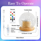 Mubarek Crystal Light Projector, 216 Modes Mood Lighting for Bedroom, Remote & USB Control Room Lights for Bedroom, Ambient Lighting Aesthetic Room Decor for Teen Girls Gifts, Christmas Gifts for Kids