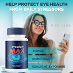 rize labs Eyesight Max Vision Supplement, All-Natural Capsules for The Rapid Improvement of Health and Better Ability to Focus, Support Healthy Eye Functions (60 Capsules)