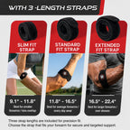 Sleeve Stars Tennis Elbow Brace for Men & Women, Fits 9"-23" (Single/Black)