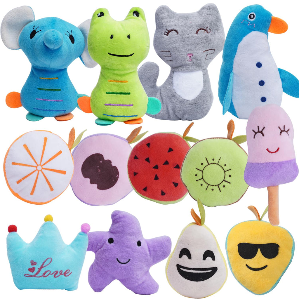 HDMOTU Pack of 26 Soft Small Medium Dog Squeaky Toys for Puppy