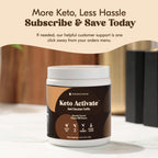 KETO ACTIVATE Dark Chocolate Truffle Exogenous Ketones Drink: Pure Keto Shake Powder with Chocolate Ketones | Jumpstart Ketosis & Boost Energy with Natural Ketones Supplements by Konscious Keto
