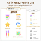 Dragon Touch 10.1 inch Digital Calendar Chore Chart – Interactive Touchscreen, Smart Family Planner, Hearth Display Desk Digital Calendar Best Gifts for Christmas, Wedding, Mom