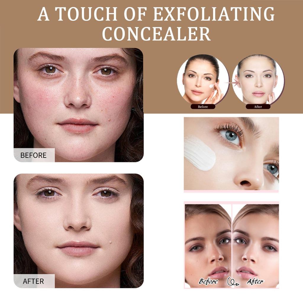 Foundation 4 in 1 - Medium Spectrum with SPF 50+ Inspired, Hydrating Color Changing Foundation Makeup Liquid - Longwearing & Waterproof for Sport, Dancing (Natural Color)