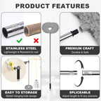 Storystore Ceiling Fan Cleaner Duster - Adjustable Duster with Extension Pole,Dusters for Cleaning Fan Blade, Walls and Cobweb (7FT/Grey)