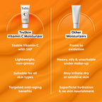 TruSkin Vitamin C Face Cream – Brightening & Hydrating Daily Moisturizer with Vitamin E, B5, Jojoba Oil & Green Tea – Smooth, Radiant-Looking Skin, 4 Fl Oz