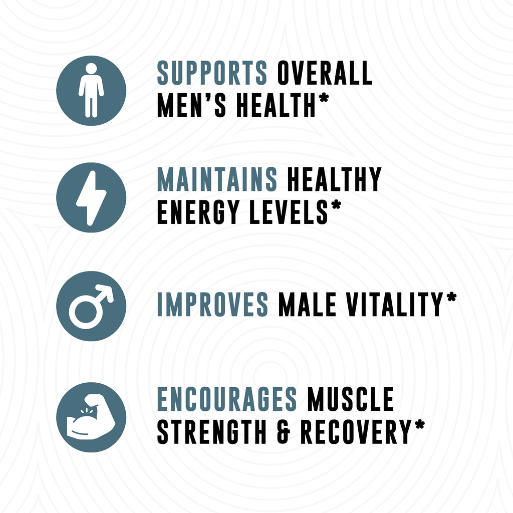 Boron Supplement For Men With Tongkat Ali - Vitamin D3, Zinc Picolinate 30mg, Longjack Tongkat Ali For Men - Boron Citrate 10mg For Men’s Health - Non GMO, Gluten Free, No Allergens - 60 Count