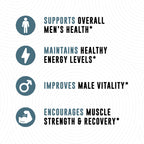 Boron Supplement For Men With Tongkat Ali - Vitamin D3, Zinc Picolinate 30mg, Longjack Tongkat Ali For Men - Boron Citrate 10mg For Men’s Health - Non GMO, Gluten Free, No Allergens - 60 Count