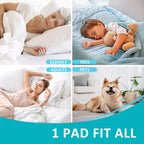 KANECH Bed Pads Washable Waterproof , 44"x52" (2 Pack) - Heavy Absorbency Reusable Incontinence Underpads for Adults, Elderly, Kids & Pets - Quick Drying Mattress Protector for Bed, Sofa, Floor