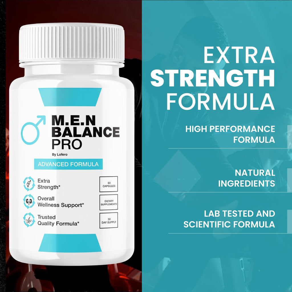 (5 Pack) Men Balance Pro Capsules, M.E.N Max Triple Action Formula Capsulas Pills Mens Multivitamins Premium All Natural Advanced Maximum Strength Health Wellness Supplement Support Reviews (300 ct)