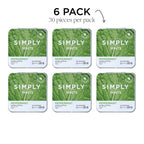 SIMPLY Peppermint Breath Mints, 6 Tins (30 Each) Sweetened by Cane Sugar
