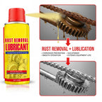 TERFISE 6.1oz Anti-Rust Lubricant Spray & Rust Remover for Metal, Multi-Purpose Penetrating Oil, Fast-Acting Lubricant Rust Dissolver for Vehicles, Tools, Chains, Bolts & Hinges (2 pcs)