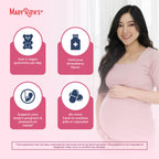 MaryRuth Organics Prenatal Vitamins for Women | USDA Organic Prenatal Gummies | Postnatal Vitamins for Women Breastfeeding | Methylfolate 800 mcg DFE | Iodine | Vegan | Non GMO | 30 Servings