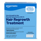 Amazon Basics Minoxidil Topical Solution USP, 5 Percent, Hair Regrowth Treatment for Men, Extra Strength, 12 Fluid Ounces (Previously Amazon Basic Care)