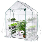 56x30x76 Walk-in Greenhouse for Outdoors, Portable Plant House with Shelves