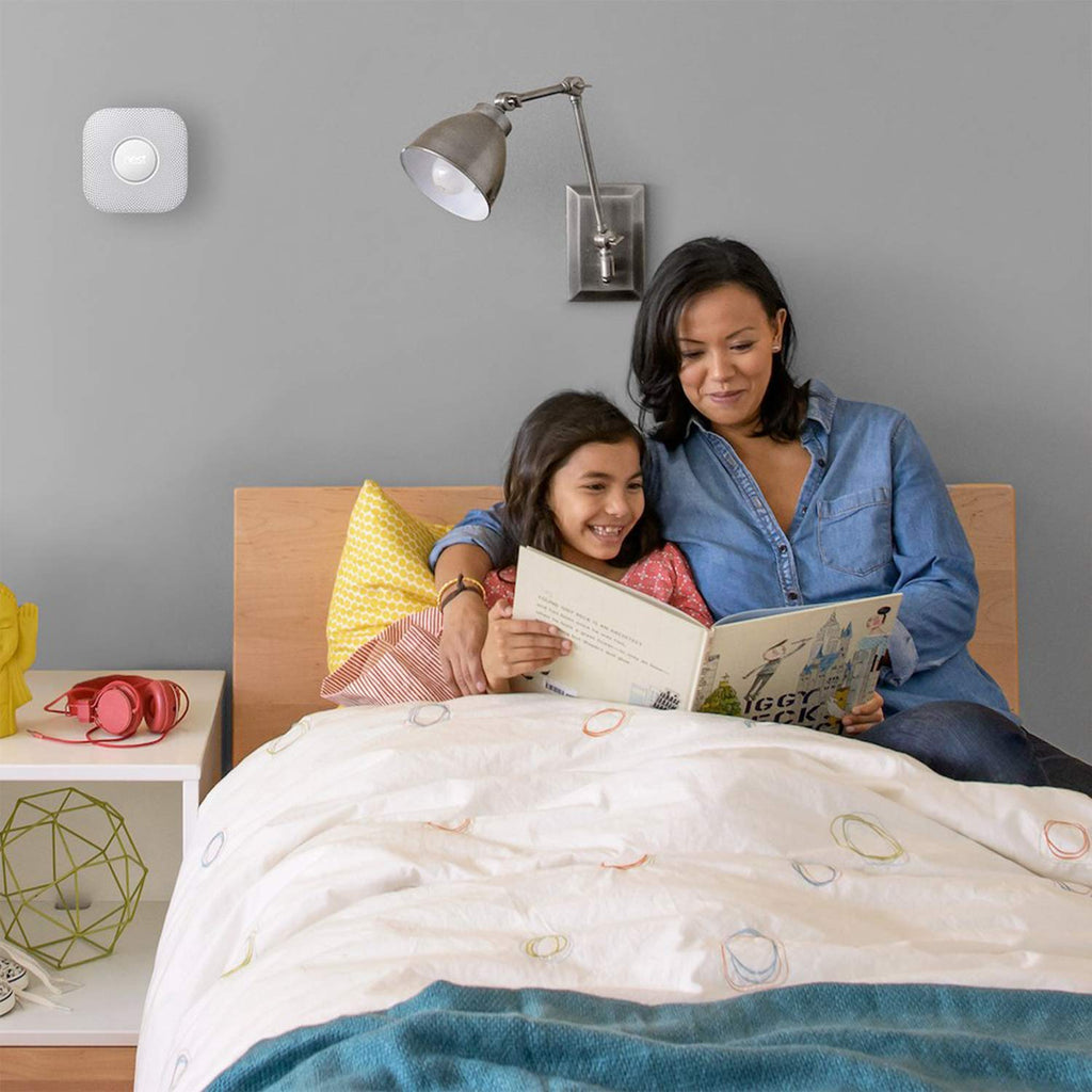 Google Nest Protect - Smoke Alarm - Smoke Detector and Carbon Monoxide Detector - Wired, White