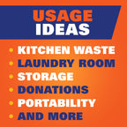 Hefty Strong Tall Kitchen Trash Bags, Unscented, 13 Gallon, 45 Count