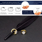 NEOSHOW Tiny Huggie hoop Earrings for Women (Clear)